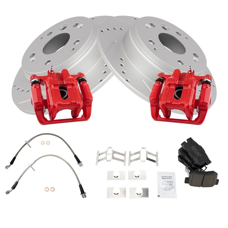 Rear Ceramic Brake Pad & Rotor Kit Fits 2004-2008 Acura TL