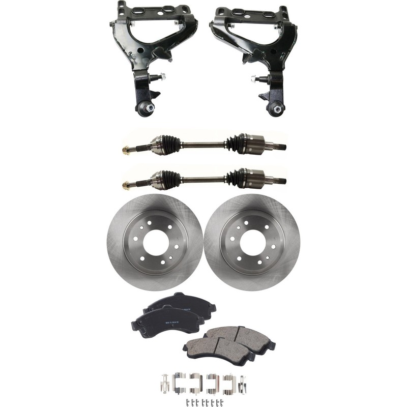 Control Arm Kit For 2004-2005 Isuzu Ascender Buick Rainier Front L & R Lower 4WD