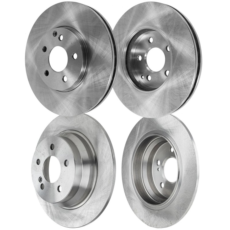 Front and Rear Disc Brake Rotors For 2004-2005 Mercedes Benz E320 211.082 Sedan
