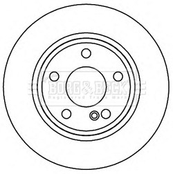 2x Brake Discs Pair Solid fits MERCEDES B160 246 1.6 Rear 15 to 18 M270.910 Set gallery