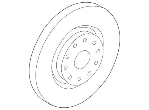 Genuine Volkswagen 2005-2019 Jetta Eos Front Disc Brake Rotor 5Q0-615-301-F gallery