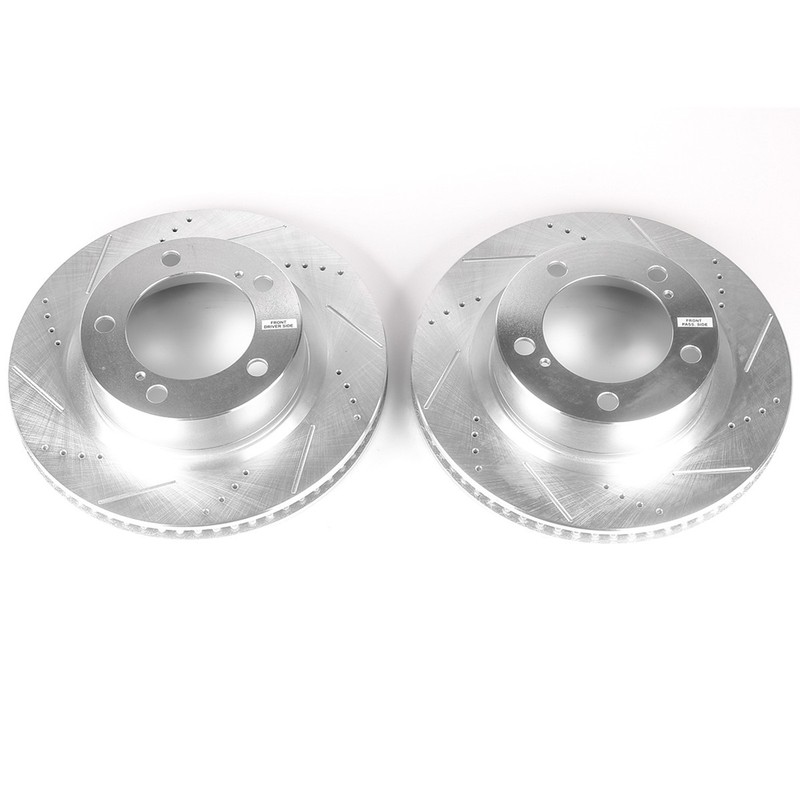 JBR1312XPR Powerstop Brake Discs 2-Wheel Set Front for Toyota Land Cruiser LX570