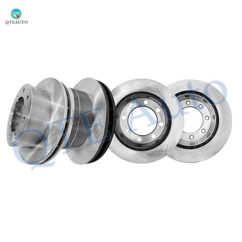 4PC Front 330.95mm-Rear 326mm Brake Disc Rotors For 2000-2005 Ford Excursion 4WD