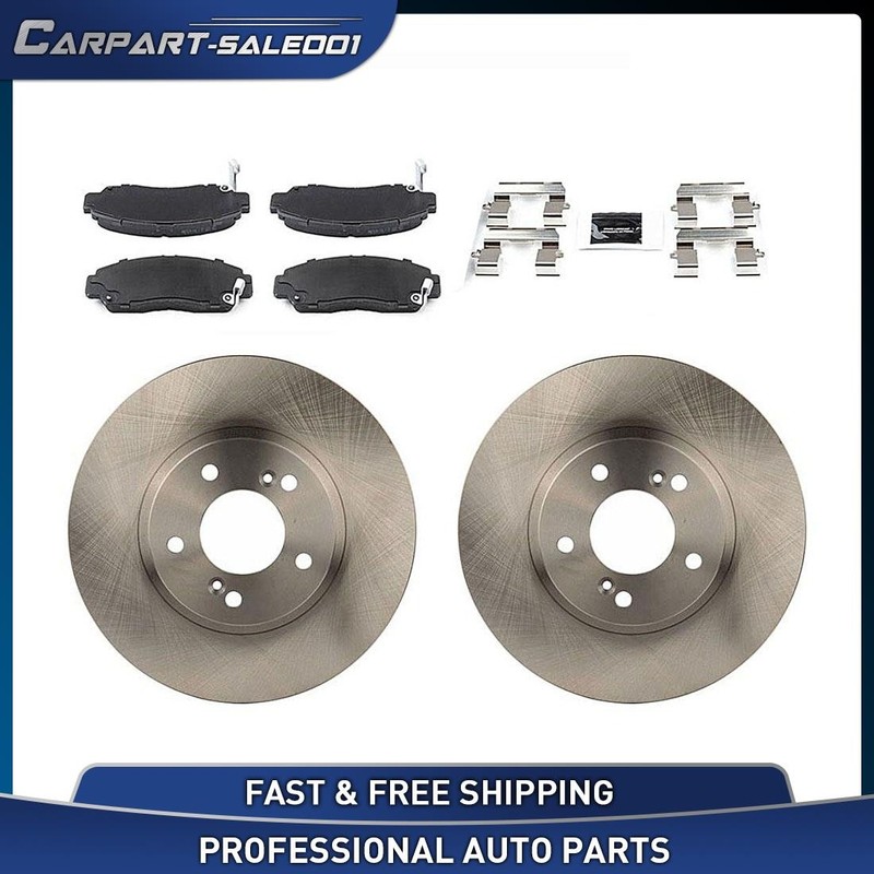 Front Disc Brake Rotors Brake Pads Kit for 1999-2004 Acura RL 3.5L