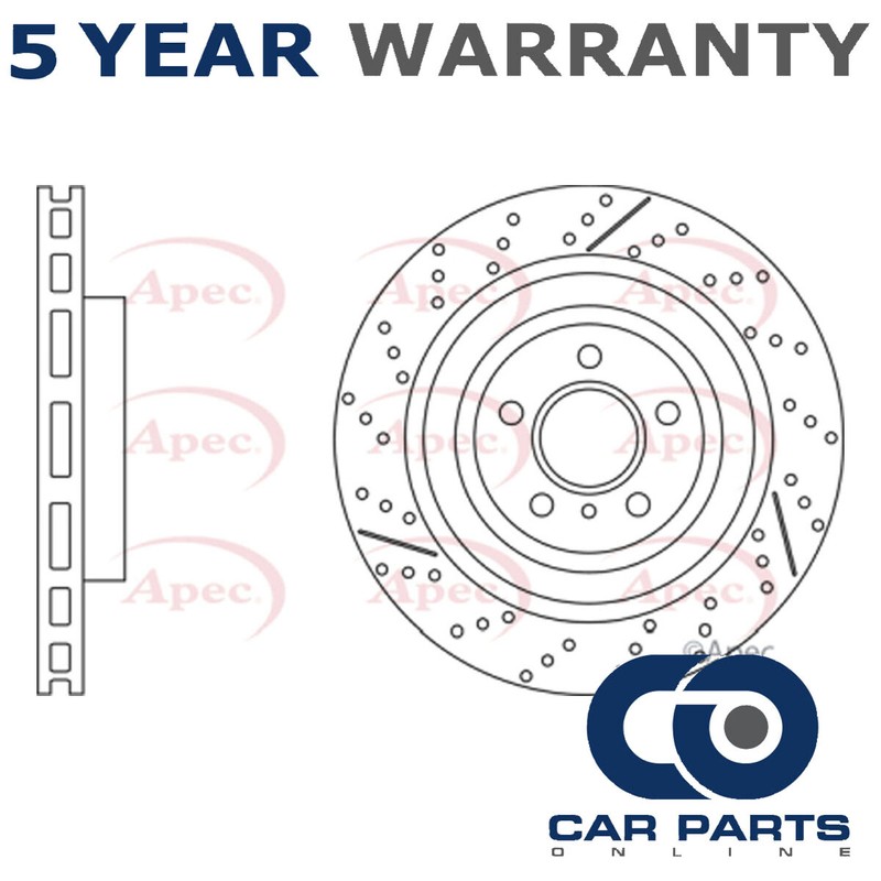 1x Brake Disc Rear CPO Fits GL-Class M-Class GLE GLS 3.0 CDi 4.7 5.5 6.2