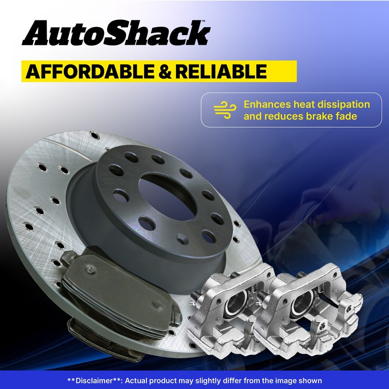 Front Drilled Slotted Brake Rotors Pads Calipers for Honda, Odyssey 2005-2010 gallery