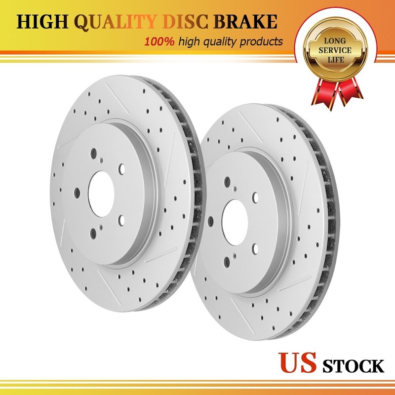 Front Disc Brake Rotors Set or 2 for Lexus RX330 RX350 RX400h Toyota Highlander