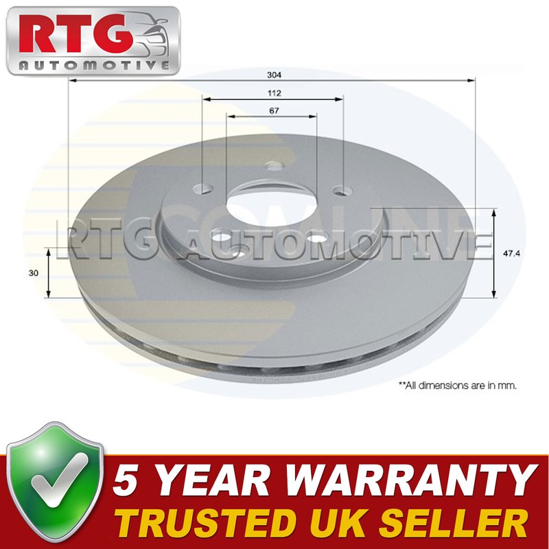 Front Brake Disc Fits Mercedes E-Class 2003-2009 2.6 3.0 CDi 3.2 3.5 #1