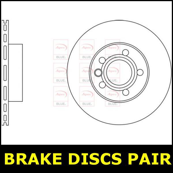 Brake Discs Pair Front FOR VW TRANSPORTER T4 2.5 90->03 Diesel Petrol Blue gallery