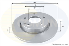 Pair of Drivemaster DMD241 discs same as Comline ADC1606 Brake Disc