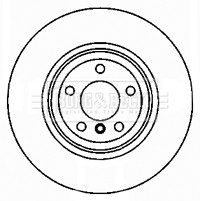 2x Brake Discs Pair Vented fits BMW X6 M50d E71, F16 3.0D Rear 11 to 19 N57D30C gallery