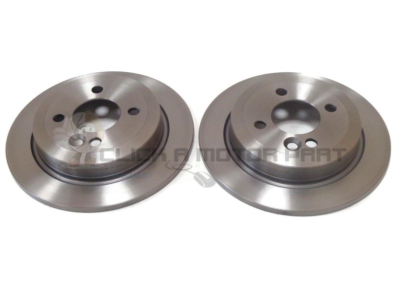 MINI R56 COOPER S 1.6 2006-2013 REAR 2 BRAKE DISCS SET 259MM SOLID