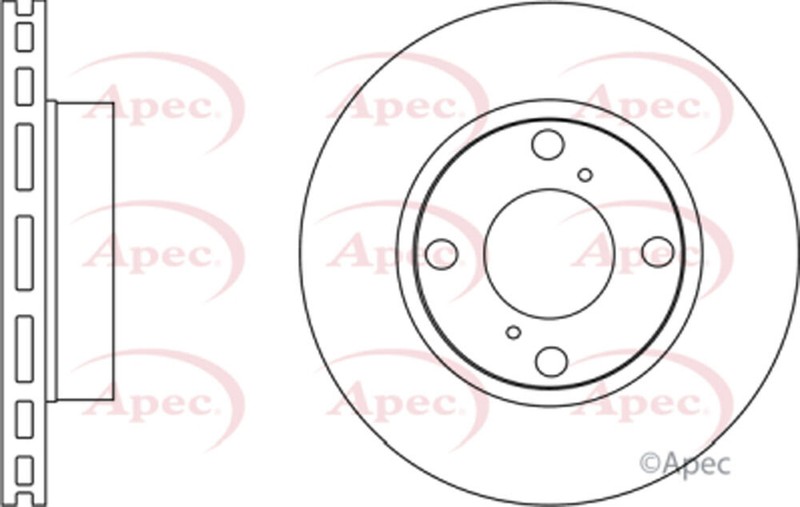 Fits Suzuki Alto Nissan Pixo 1.0 Brake Disc Front Apec 402064A00G gallery