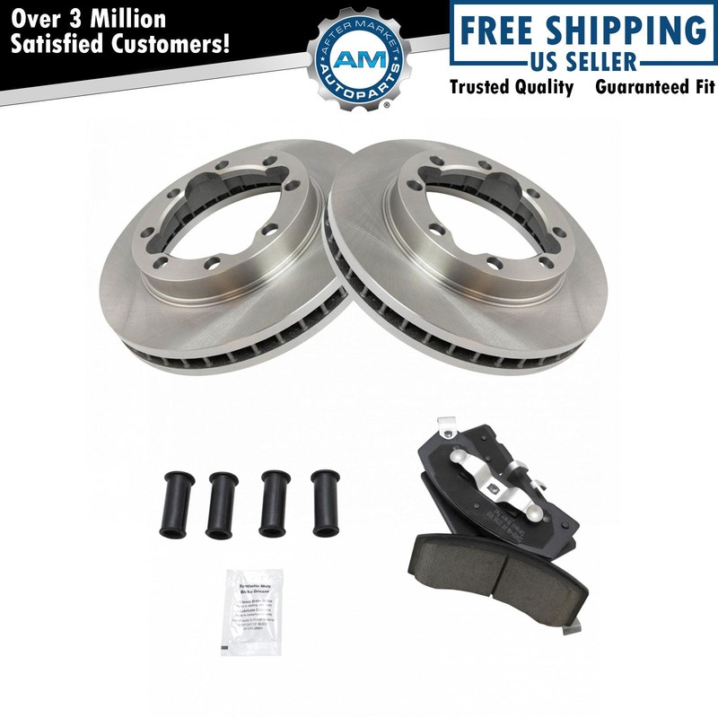 Front Premium Posi Ceramic Brake Pads & Rotor Kit for Dodge Chevrolet GMC