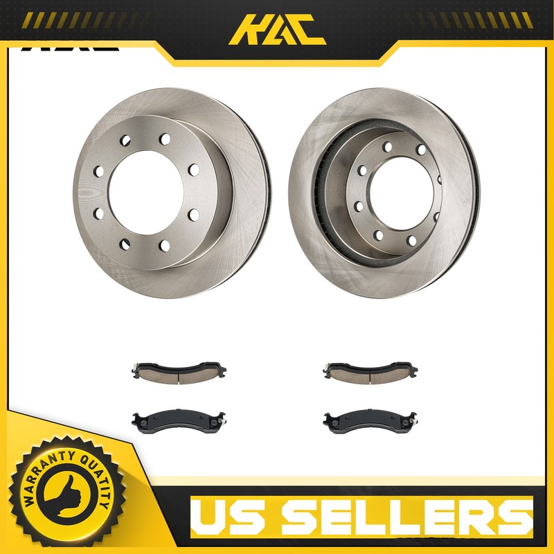 Front Brake Rotor and Pads Kit Fit For 2000-2002 Dodge Ram 2500 3500 6PR20000132
