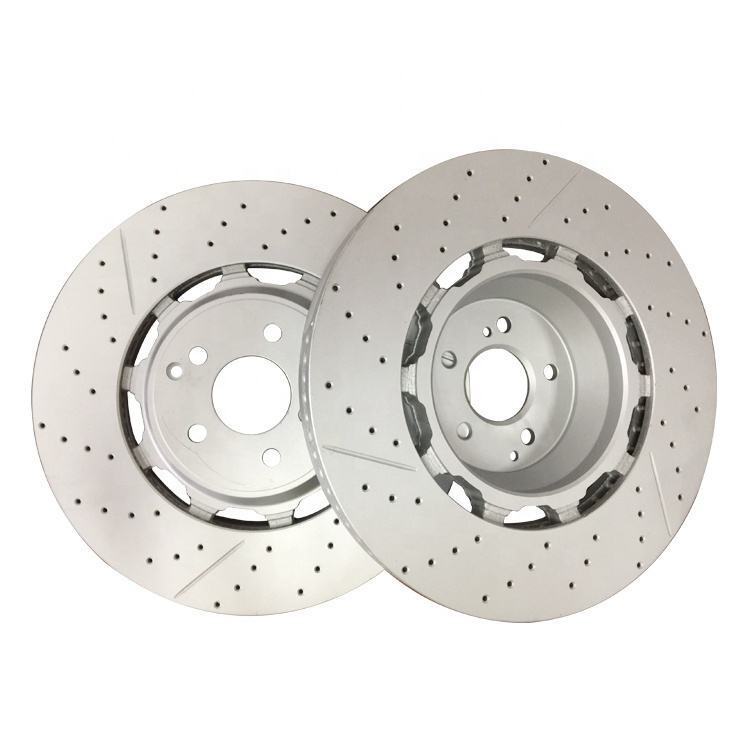 4x Front & Rear Brake Rotors Fit Mercedes Benz W222 S63 AMG S65 AMG 2014-2020 gallery