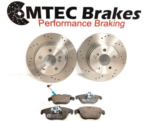 MTEC Brakes Mercedes C Class C220 CDi Sport W204 Drilled Rear Brake Discs