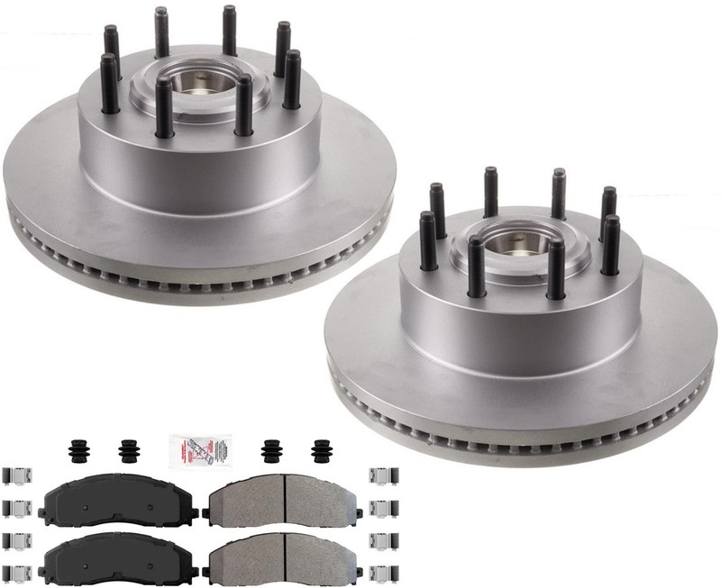 Performance Coated Disc Brake Rotors Pads for 14-22 Ford F250 Rear Wheel Drive gallery