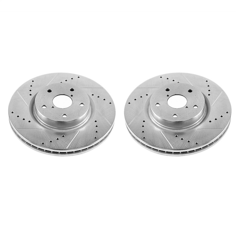 PowerStop JBR1319XPR Disc Brake Rotor Set For Select 06-21 Subaru Models