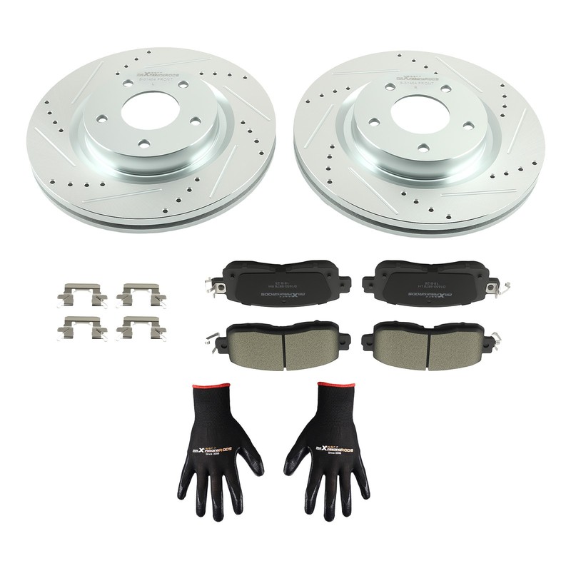 Front Brake Rotors&Ceramic Brake Pads Set for Nissan Altima 13-23 S-31464 P-1650 gallery