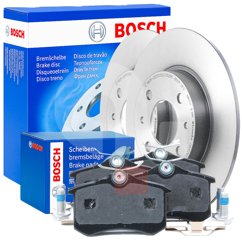 Brake Disc And Pad Set For BOSCH Skoda Octavia II TSI TFSI TDI