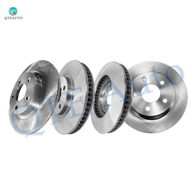 Set 4 Front 303mm-Rear 297.7mm Brake Disc Rotors For 2000-2005 Cadillac Deville