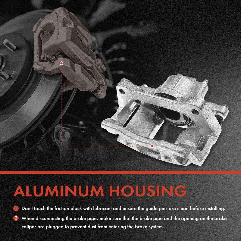 Front & Rear Disc Rotor & Ceramic Brake Pad + Brake Caliper for Dodge Nitro Jeep gallery