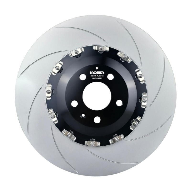 2-Piece Front Floating Slotted Brake Rotor For AUDI A6 A8 S6 SQ7 SQ8 2020-2025 gallery