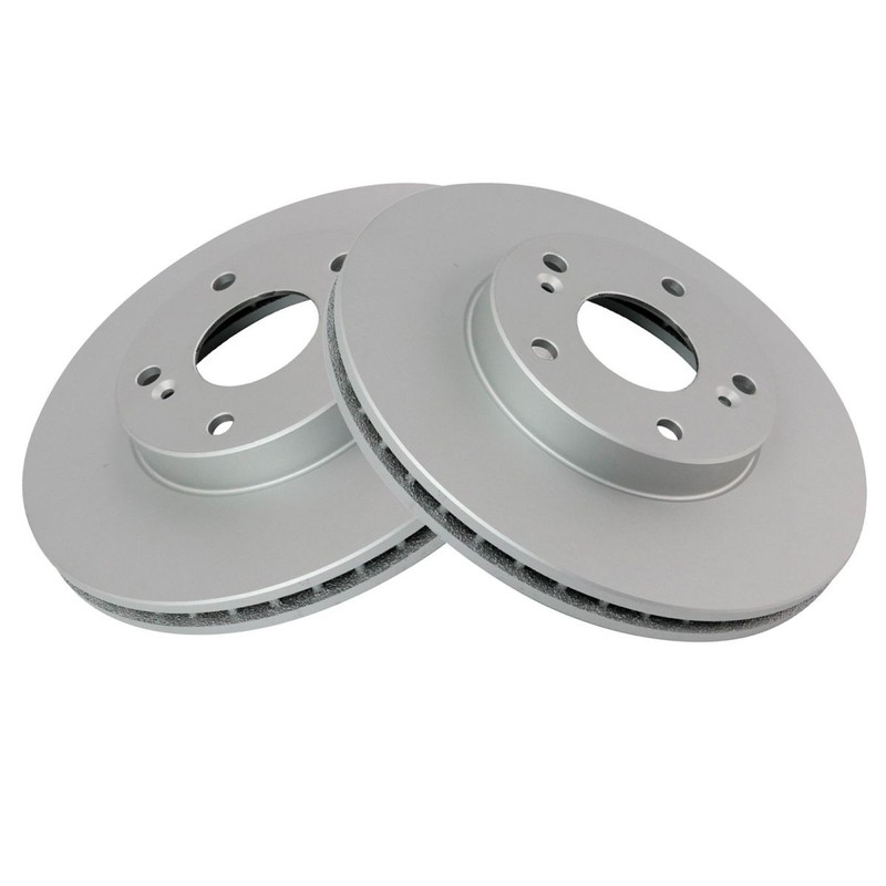 TRQ Front Brake Pad & Rotor Kit Ceramic Premium G-Coated For 2014 Honda Civic gallery