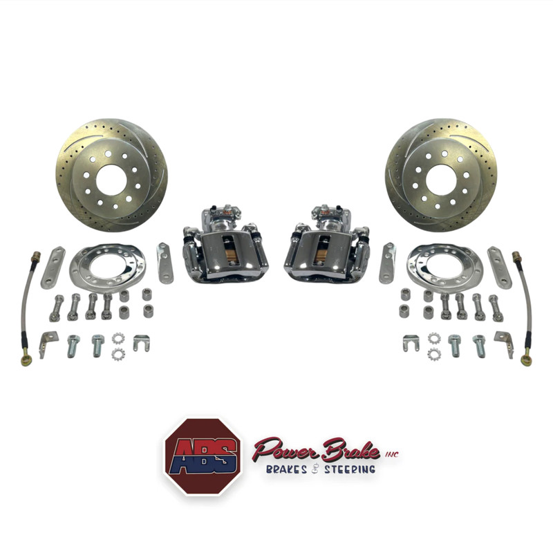 Bel-Air Big Ford New Style Torino Ends Chrome Rear Disc Brake Kit #55-317-9C