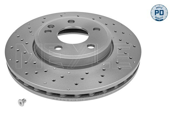 2X Meyle 083 521 0022/PD Front Brake Disc Perforated Vented 295mm Fits Mercedes