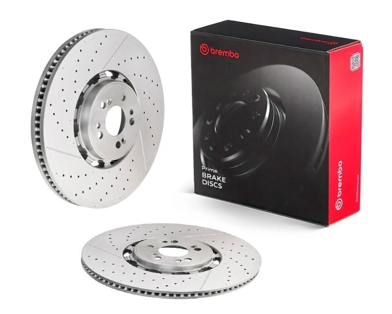 Brembo 09.D601.43 Prime Dual Cast Vented Brake Rotors – Front Pair