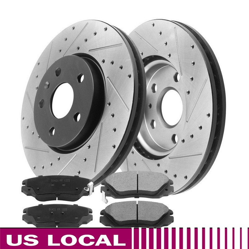Front Disc Brake Rotors and Brake Pads for Chevy Equinox Malibu Impala Allure