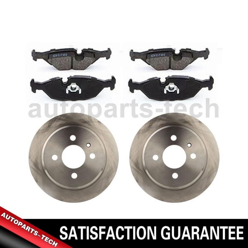 Brake Pad Brake Rotor Fits 1984-1987 BMW 325e 1986-1987 BMW 325es