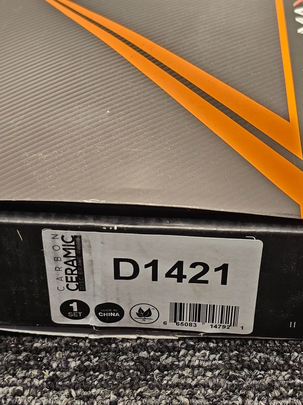Max Advanced Brakes Carbon Ceramic Disc Brake Pad D1421 gallery