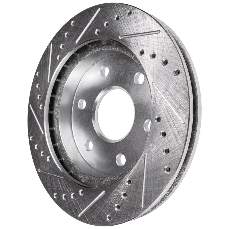 Front Rear Drilled Slotted Brake Rotors for 2019 2020 2021 2022 2023 Ford Ranger gallery
