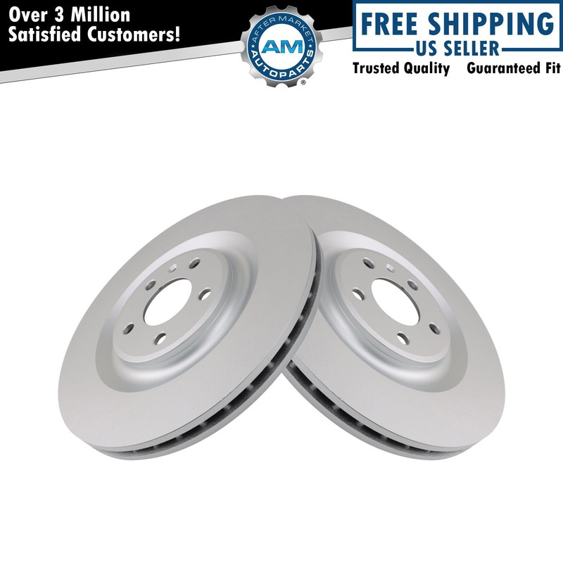 Brake Rotors Set Premium G-Coated Fits 17-24 Audi