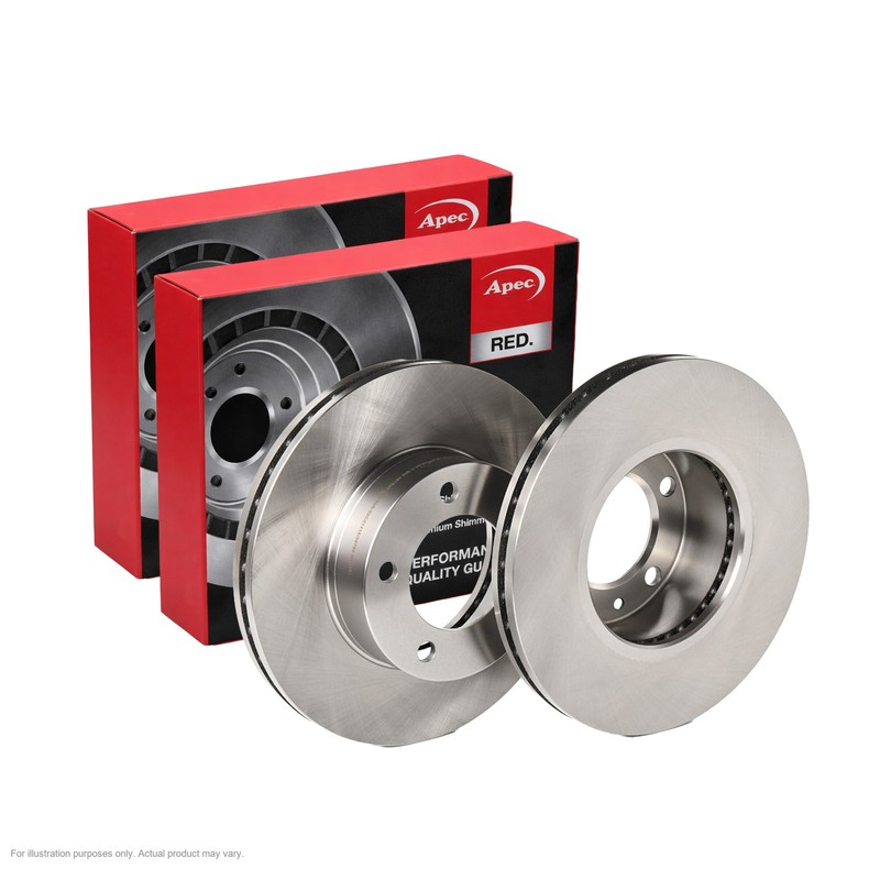 2x APEC Front Brake Discs For NISSAN INTERSTAR Van (X70) dCi 100 2006- DSK2092