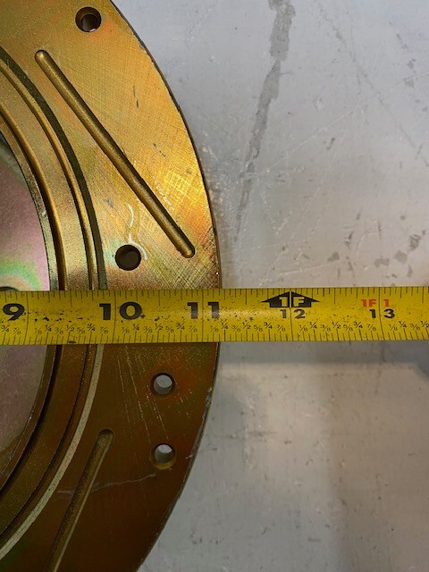 Gold Brake Disc Rotor Min Thk 9.5MM Max Dia 185.5MM 11-1/4" OD 71mm Bore gallery