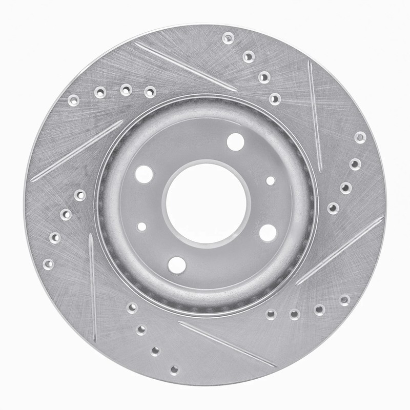 For Ford Fiesta 98-04 Brake Rotor eLINE Drilled & Slotted 1-Piece Front Driver gallery