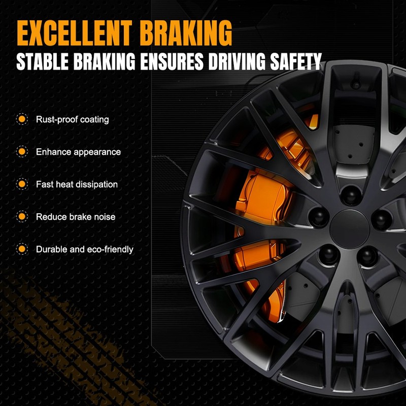Front Rear Disc Brake Rotors Ceramic Brake Pads for 2010-2013 2014 Volvo XC90 gallery