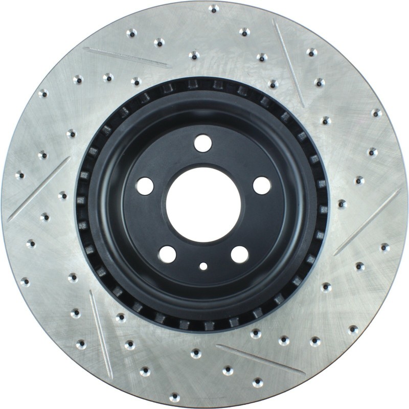 StopTech Sport Drilled & Slotted 1-Piece Front Brake Rotor for 13-17 Audi Q5 gallery