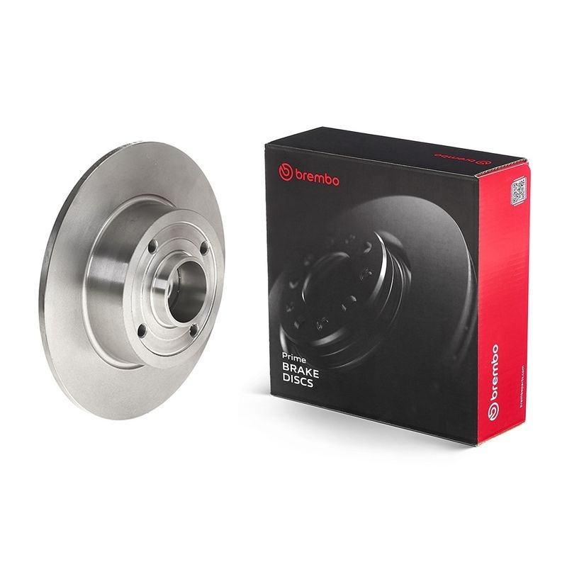 1x Brembo 08.A141.17 Rear Solid Brake Discs Fits Renault Clio Megane Modus / Gra