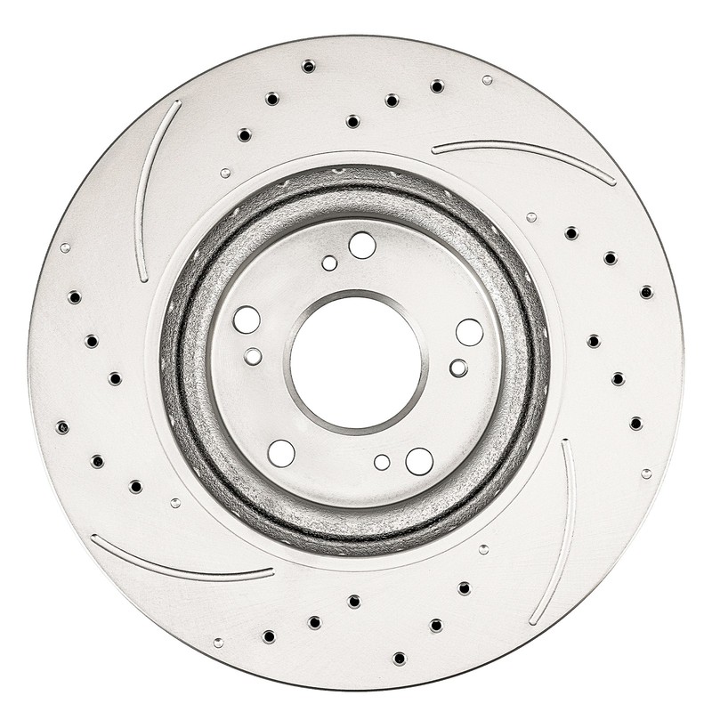 Fits 2002-2006 Acura RSX Front Drilled Slotted Brake Rotors 45251S9AE50 2PC gallery