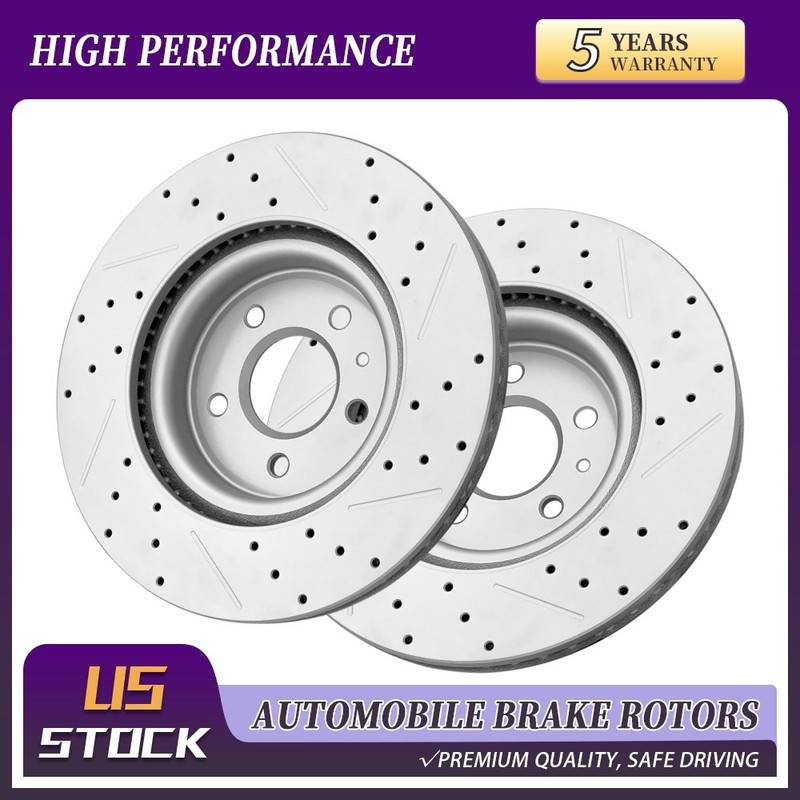 Front Coated Disc Brake Rotor For 2009 -2019 Explorer Taurus Lincoln MKS/MKT