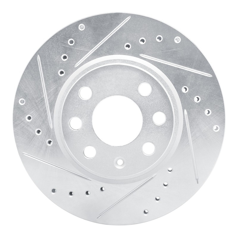 For Chevy Tornado 04-17 Brake Rotor eLINE Drilled & Slotted 1-Piece Front Driver