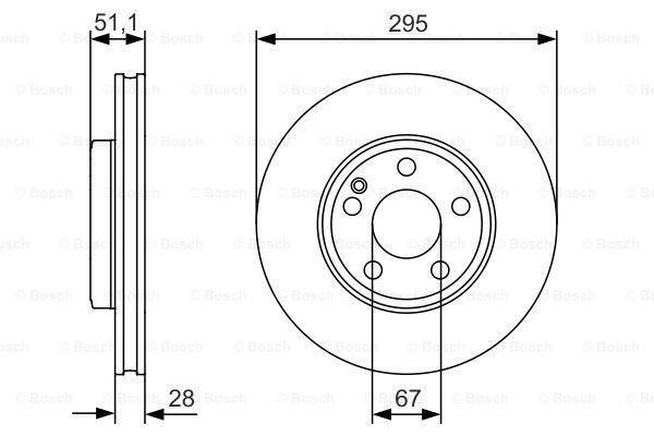 Fits Mercedes A-Class B-Class CLA GLA Infiniti Q30 Bosch Front Brake Disc gallery