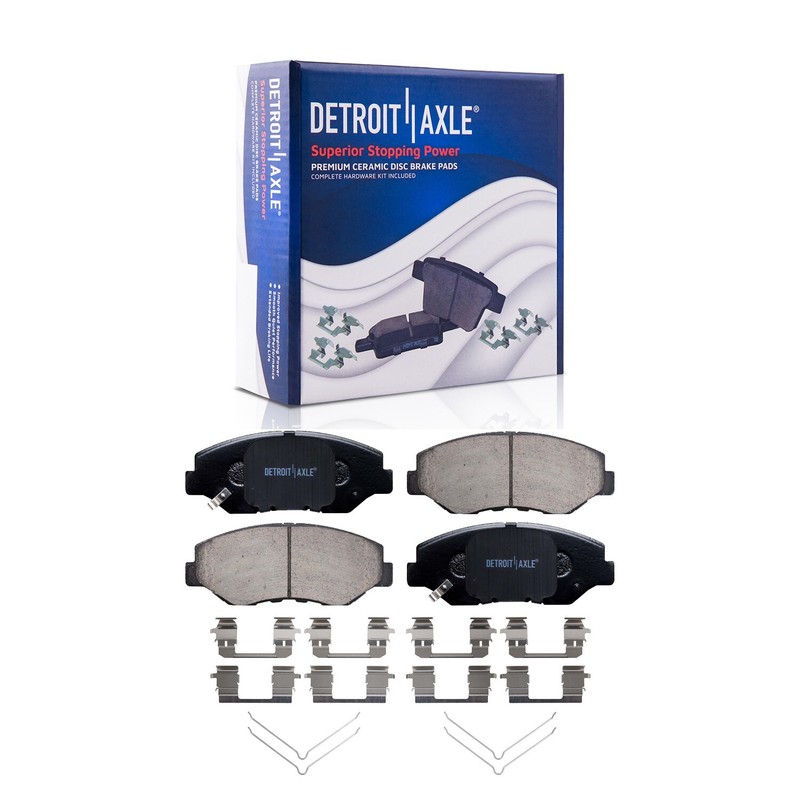 282mm Front Drilled Rotors Ceramic Brake Pads for Honda Accord Civic Element ILX gallery