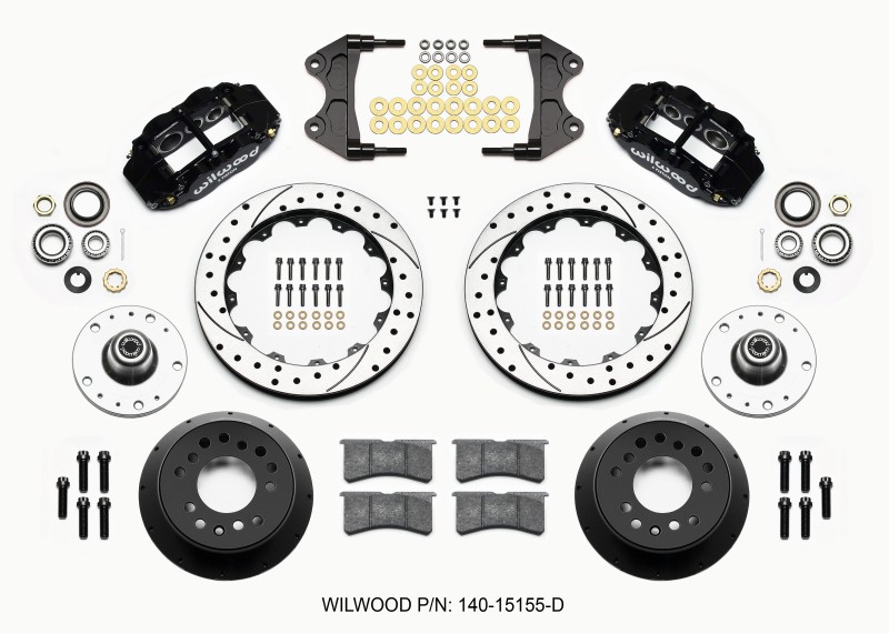 Wilwood 140-15155-D FNSL6R Front Brake Kit Drilled Art Morrison/ProSpindle 5×5