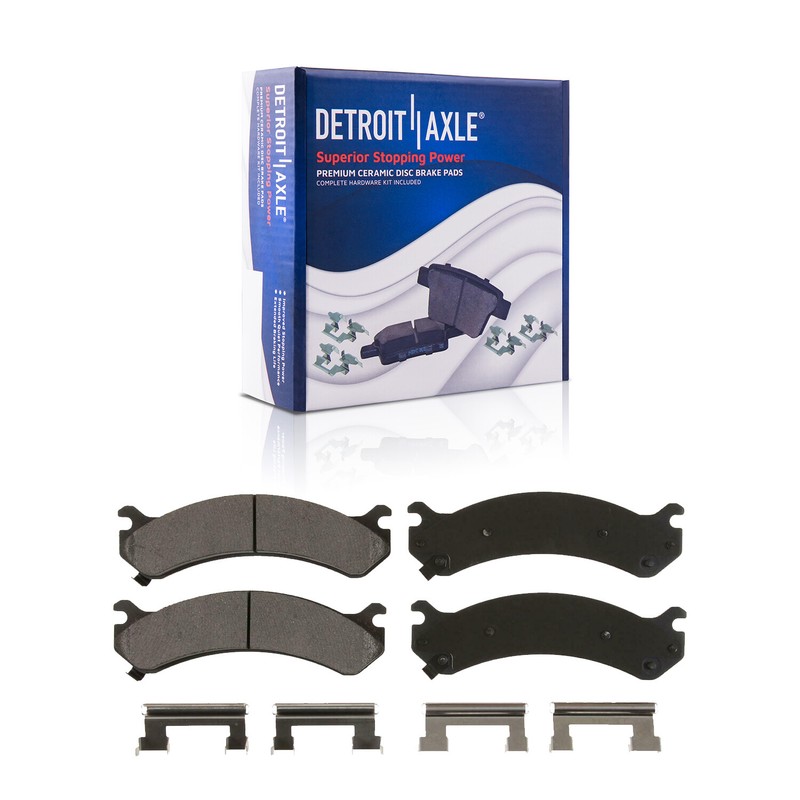 Front Drilled Rotor Brake Pad Wheel Hub+16pc Lugnut +key for Silverado 2500 3500 gallery